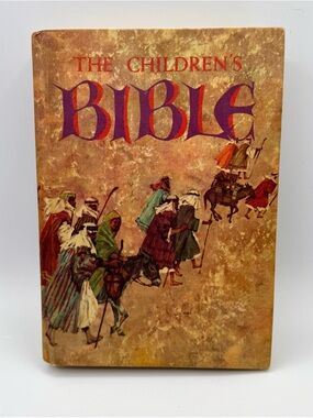 1976 Children’s Bible Golden Press Illustrated Hardcover Old New Testament